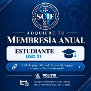 Deposito Membresia Estudiantes $21